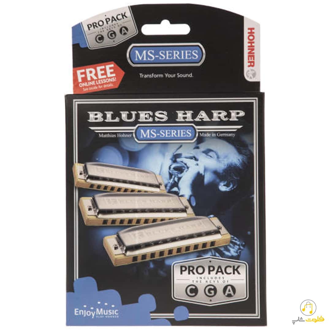 ست سه عددی سازدهنی هونر مدل Blues Harp بلوز هارپ
